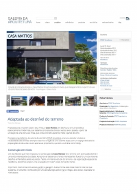 Galeria da Arquitetura | Casa Mattos - março 2018